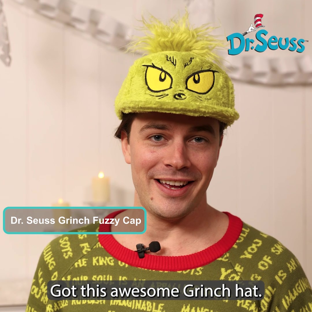 If your going to be a grumpy Grinch then you should be one from head to toe! Get this Dr. Seuss Grinch Fuzzy Cap and we have your head covered for you.Lets be honest, everyone needs a Grinch Hat.